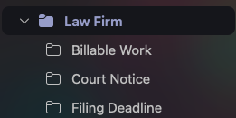 Law Firm Example Email UI element 2