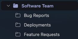 Software Team Example Email UI element 1